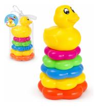 Brinquedo Empilhável Patinho Colorido Educativo Bebê Brinquedo Empilhável Patinho Colorido Educativo Bebê