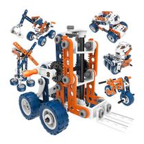 Brinquedo Encaixe Bloco De Montar 152 Peças 12 em 1 Educativo Criativo Engenharia Construção Ferramenta