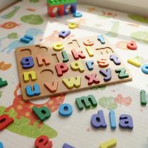 Brinquedo Encaixe Letras Números Pedagógico Educativo Montessori Colorido Para Bebês Crianças Infantil