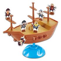 Brinquedo Equilibra Pirata Barco Jogo Navio Equilibrista