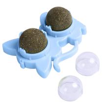 Brinquedo Erva de Gato Pet Natural Interativo Menta Bola Bolinha Catnip Animal de Estimaçao