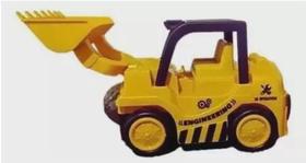 Brinquedo Escavadeira Trator Pá Carregadeira Luz Som Bate Volta - Toys