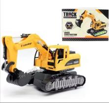 Brinquedo escavadeira truck musical bate e volta com luz infantil Brinquedo escavadeira truck musical bate e volta com luz infantil