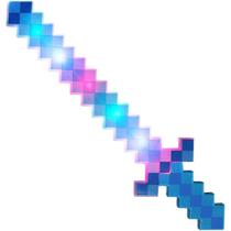 Brinquedo Espada Pixel Minecraft 58Cm Som E Luz - ul Nº16
