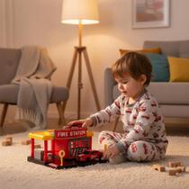 Brinquedo Estação de Bombeiro Fire Station com Acessórios, Luz e Som, Plástico Resistente, Infantil Brinquedo Estação de Bombeiro Fire Station com Acessórios, Luz e Som, Plástico Resistente, Infantil