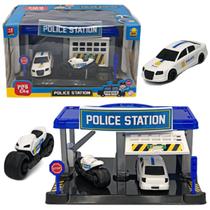 Brinquedo Estação de Policia Infantil Carro e Moto Police - BS TOYS
