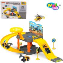 Brinquedo Estacionamento/Garagem Super Construção Com Carro + Acessórios 25 Peças - Wellkids - WELLMIX