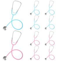 Brinquedo estetoscópio infantil Phobby, pacote com 10 unidades, azul, rosa, Real Sound