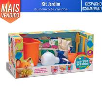 Brinquedo Eu Brinco de Casinha Kit Jardim Conjunto 7 peças