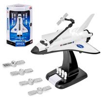 Brinquedo Exploração Espacial Ônibus NASA Com Braço Articulado Satélites E Astronautas Inclusos