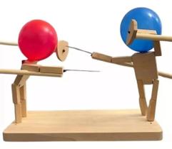 Brinquedo Fantoches De Esgrima Bambu Diversão