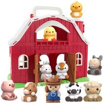 Brinquedo Farm Animals Big Barn Letapapa para 1-3 anos com bonecos Brinquedo Farm Animals Big Barn Letapapa para 1-3 anos com bonecos
