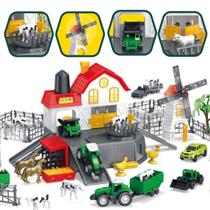 Brinquedo Fazenda C/ Trator Animais e 49 Acessórios Castela Brinquedo Fazenda C/ Trator Animais e 49 Acessórios Castela