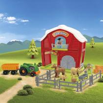 Brinquedo Fazendinha Animais Celeiro Trator Crianças Infantil Educativo Estimula Imaginação Criatividade Coordenação Motora Fina21 peças Brinquedo Fazendinha Animais Celeiro Trator Crianças Infantil Educativo Estimula Imaginação Criatividade Coordenação Motora Fina21 peças