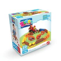 Brinquedo fazendinha box montar infantil 20 peças dismat Brinquedo fazendinha box montar infantil 20 peças dismat