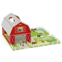 Brinquedo Fazendinha Infantil Celeiro Em Madeira Junges 550 Brinquedo Fazendinha Infantil Celeiro Em Madeira Junges 550