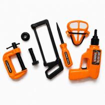 Brinquedo Ferramentas e EPI Infantil Handy Tool Set Laranja Kit 5 Peças Brinquedo Ferramentas e EPI Infantil Handy Tool Set Laranja Kit 5 Peças
