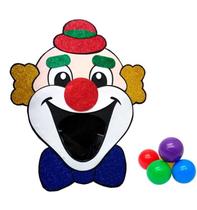 Brinquedo Festa Junina Boca Palhaço Gigante + 5 Bolas Alvo