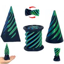 Brinquedo Fidget Ajitxalr Impossible Cone Spiral - Pacote com 3 Unidades