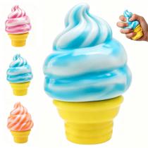 Brinquedo Fidget BScintilla Cone de Sorvete Bola Antiestresse de Retorno Lento Brinquedo Fidget BScintilla Cone de Sorvete Bola Antiestresse de Retorno Lento
