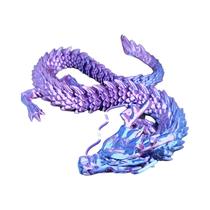 Brinquedo Fidget De Cristal Dragão Gemático Impresso Em 3D, 88CM, Rotativo E Articulado Para