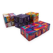 Brinquedo Fidget Infinity Cube, cubo mágico para alívio de estresse e ansiedade, acessório portátil para criança - DengoToys
