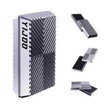 Brinquedo Fidget Slider Metal Fidget Fidget para adultos, alívio de estresse, prata