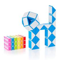Brinquedo Fidget Snake CUBIDI Magic Snake Cube para crianças de 4 a 8 anos azul