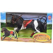Brinquedo Figura Cavalo Pampa Preto e Branco da Lider 2461