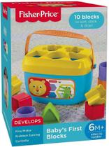 Brinquedo Fisher Price Balde Primeiros Blocos - Mattel FFC84 Brinquedo Fisher Price Balde Primeiros Blocos - Mattel FFC84