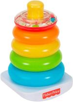 Brinquedo Fisher Price Bebê 1 Ano Pirâmide De Argolas Mattel - Fisher-Price