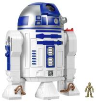Brinquedo Fisher-Price Imaginext Star Wars R2-D2 com luzes para crianças a partir de 3 anos