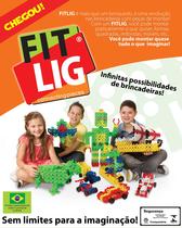 Brinquedo FITLIG de montar pedagógico - 390pçs.