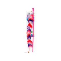 Brinquedo Fluffyball Wand Afp para Gatos Vermelho, Azul e Branco