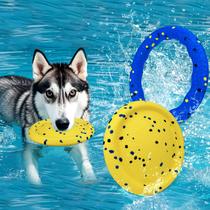 Brinquedo flutuante durável de piscina E-TPU para cães BABORUI azul amarelo