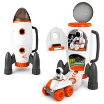 Brinquedo Foguete Espacial Emite Som Luz Efeito Fumaça Branco - Castela Brinquedo Foguete Espacial Emite Som Luz Efeito Fumaça Branco - Castela