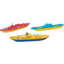 Brinquedo Frota Naval com 3 Navios Sortidos Gulliver Brinquedo Frota Naval com 3 Navios Sortidos Gulliver