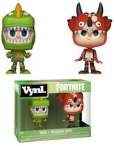 Brinquedo Funko Vynl Fortnite Rex e Tricera Ops multicoloridos