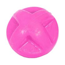 Brinquedo Furacão Pet Bola de Borracha Maciça Superball Rosa para Cães - Tamanho G