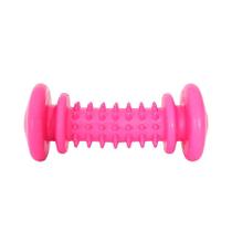 Brinquedo Furacão Pet Halteres de Borracha Maciça Ossinho Rosa para Cães