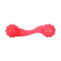 Brinquedo Furacão Pet Halteres de Borracha Maciça Vermelho com Cravo para Cães