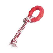 Brinquedo Furacão Pet Pneu Slick com Corda Vermelho para Cães