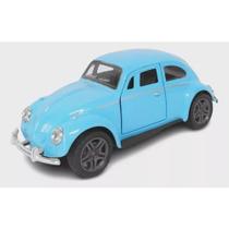 Brinquedo Fusca Coleção Miniatura Fricção Abre As Portas Escala 1:32(azul)