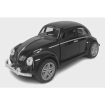 Brinquedo Fusca Coleção Miniatura Fricção Abre As Portas Escala 1:32(Preto)