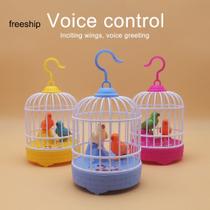Brinquedo Gaiola de Pássaros Falante Música E Luz Repete Fala(Recarregável)