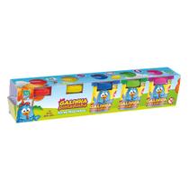 Brinquedo Galinha Pintadinha Kit De Massinhas Com 5 Potes