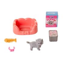 Brinquedo Gatinho Feliz Gatos Sortidos c/Acessórios Divertidos p/Brincar Brinquedo Gatinho Feliz Gatos Sortidos c/Acessórios Divertidos p/Brincar