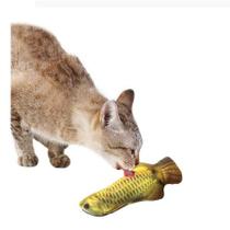 Brinquedo gato brinquedo forma peixe mordida resistente pet mastigar brinquedos de interação - Saara Online