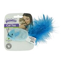 Brinquedo Gato Catnip 100 Natural Rato Azul Pawise Estímulo e Diversão