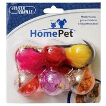 Brinquedo gato kit tril bolas home pet jolitex